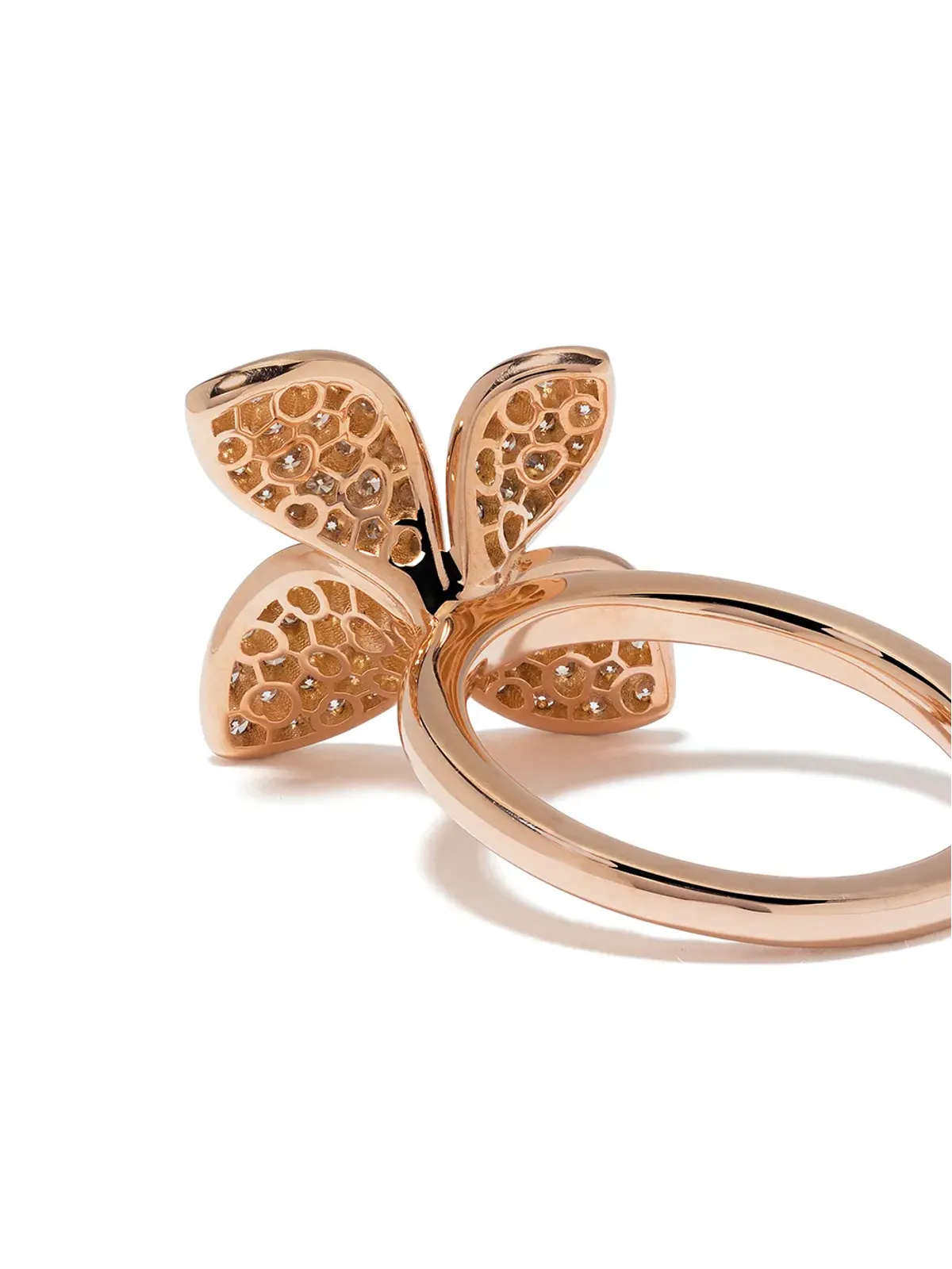 Pasquale Bruni 18K ローズゴールド Petit Garden ダイヤモンドリング - ピンク - 画像4