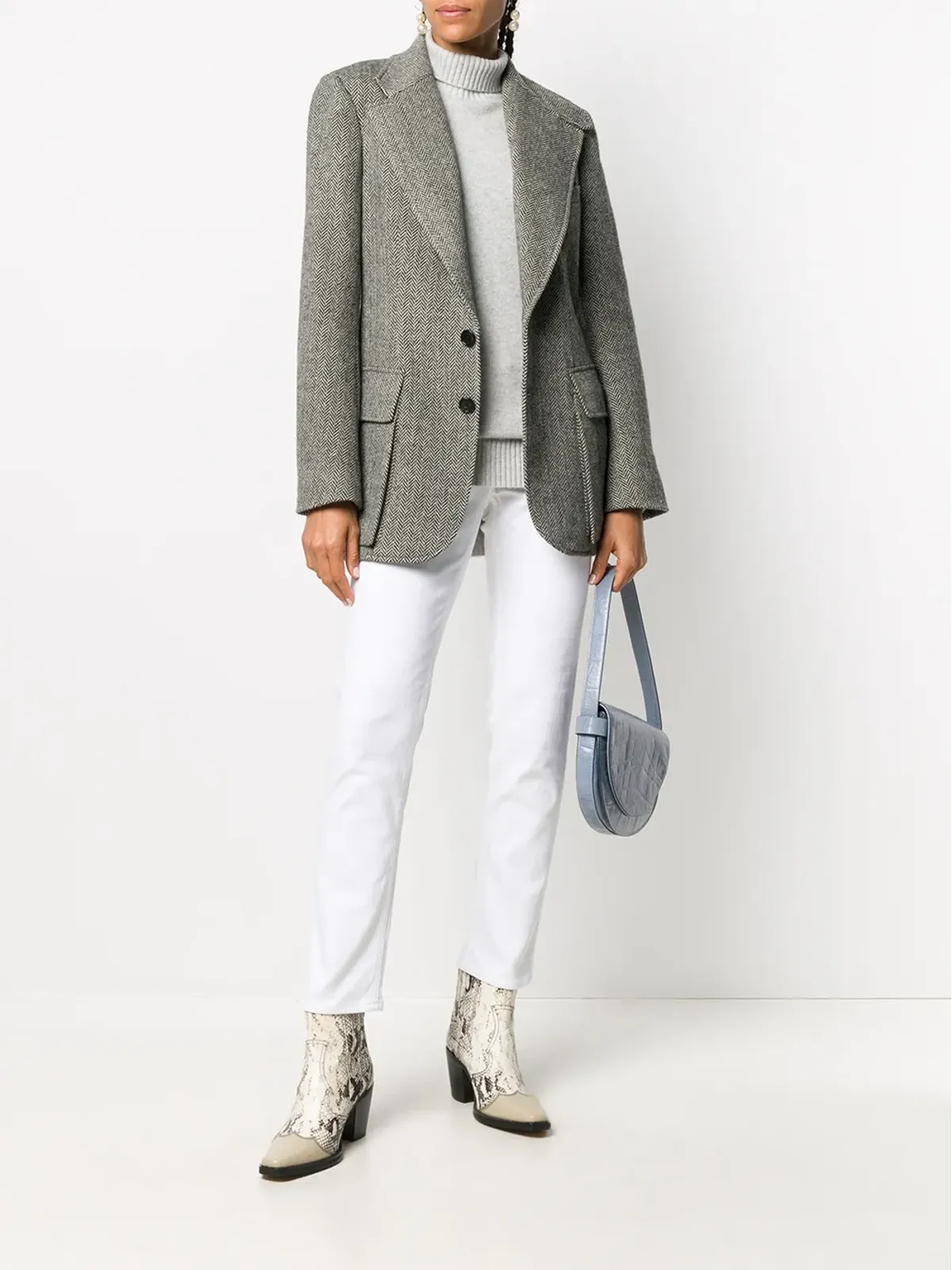 Ralph Lauren Collection ヘリンボーンフィットブレザー - 画像2