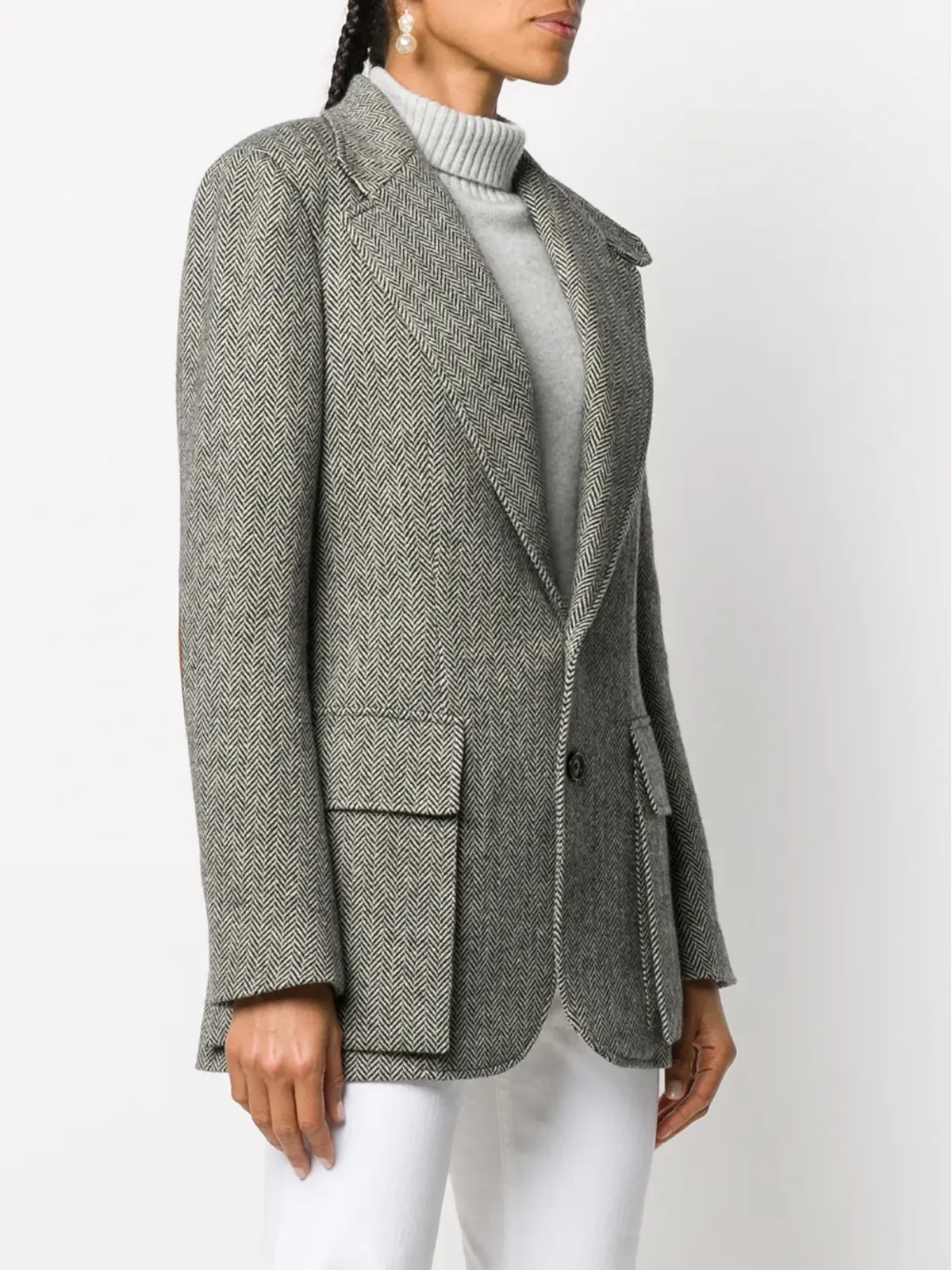 Ralph Lauren Collection ヘリンボーンフィットブレザー - 画像3