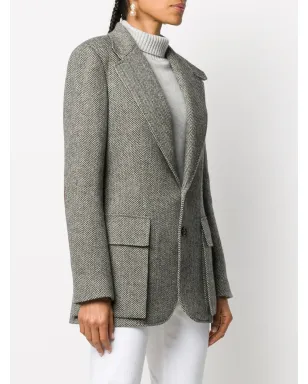 Ralph Lauren Collection ヘリンボーンフィットブレザー - サムネイル3