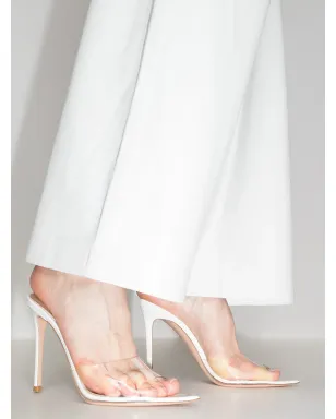 Gianvito Rossi Elleスリップオンサンダル - White - サムネイル3