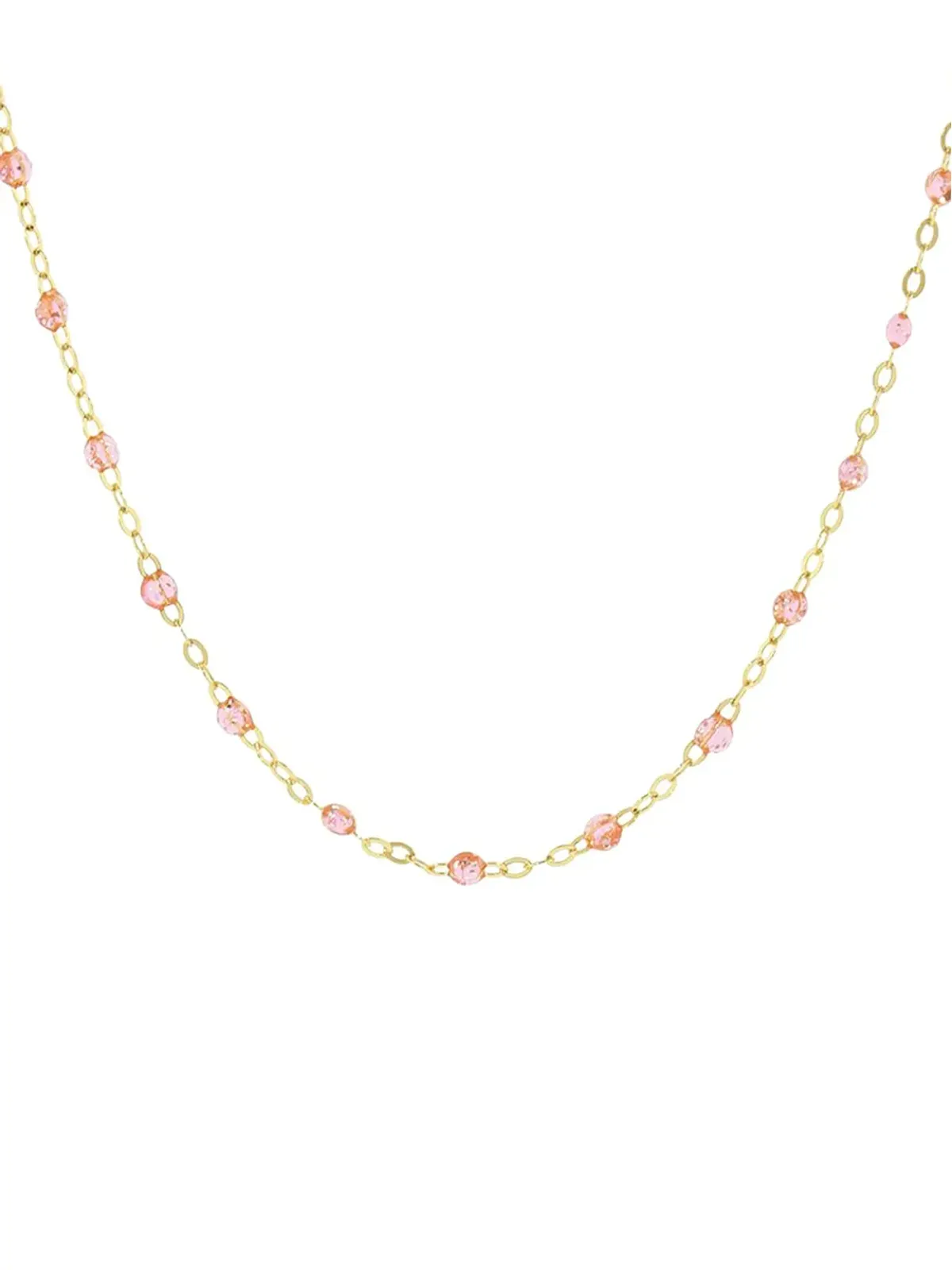 Gigi Clozeau 18kt イエローゴールド ロゼ色ビーズネックレス - 画像2
