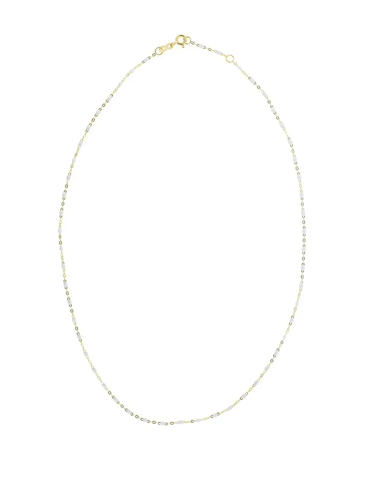Gigi Clozeau 18K イエローゴールド ホワイトビーズ ネックレス - 画像1