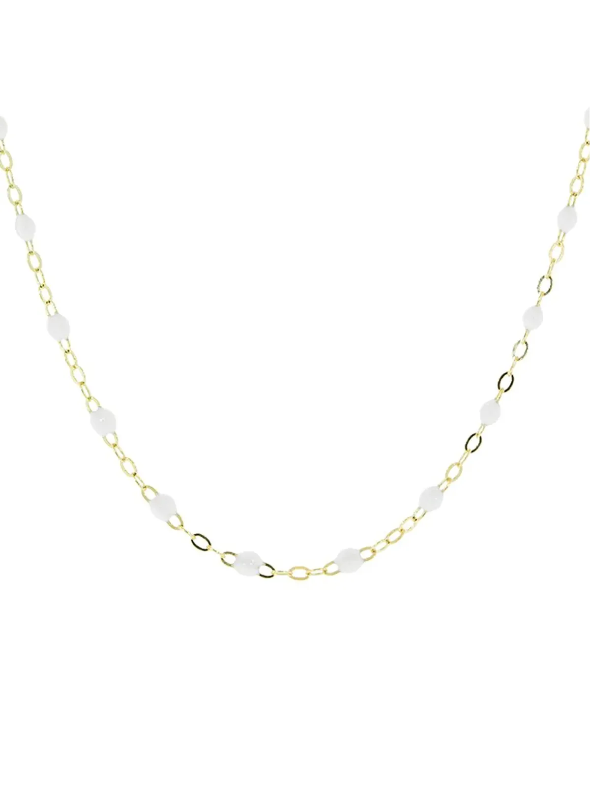 Gigi Clozeau 18K イエローゴールド ホワイトビーズ ネックレス - 画像2