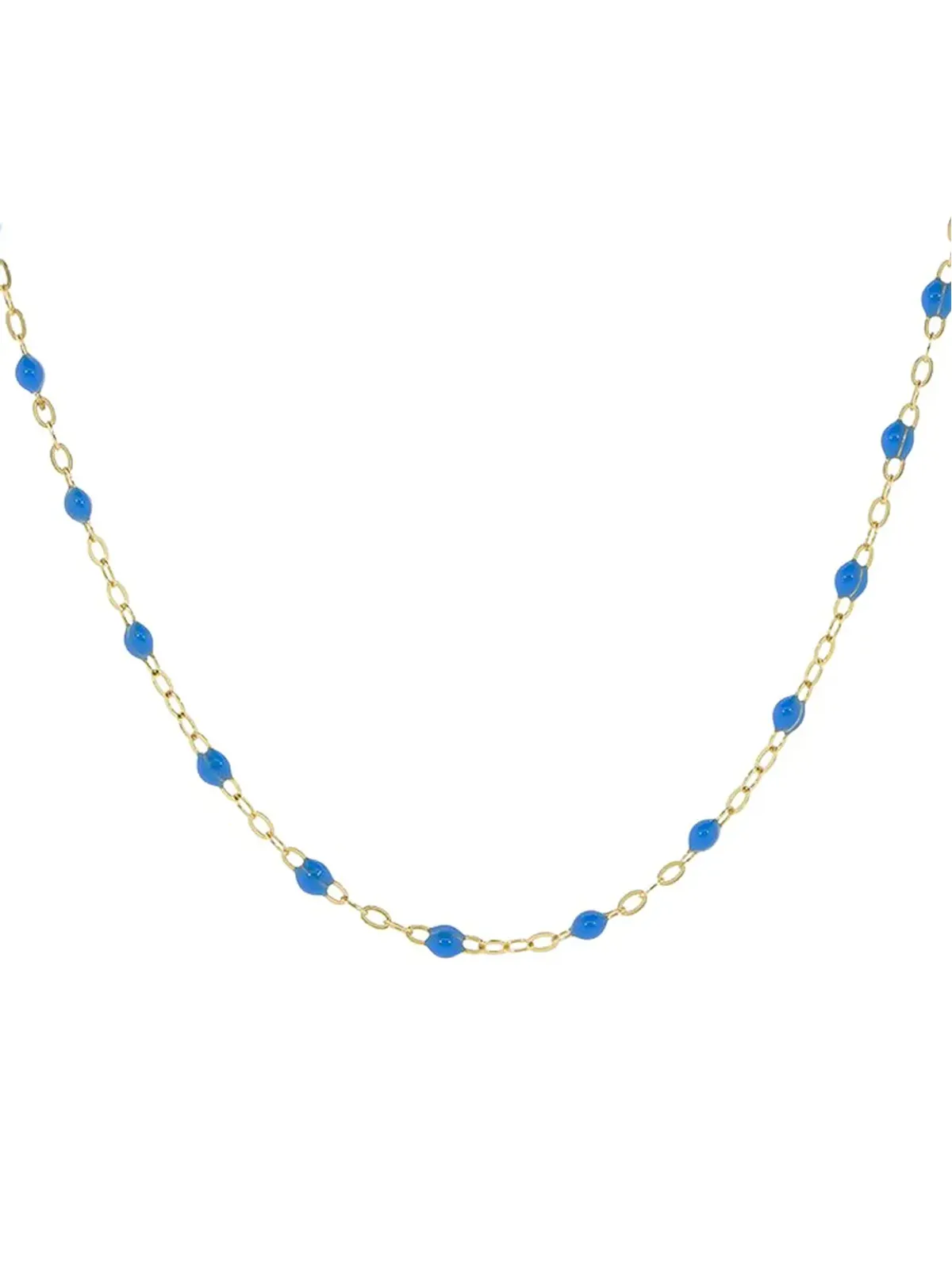 Gigi Clozeau 18kt イエローゴールド クラシック Gigi ブルービーズ ネックレス - 画像2