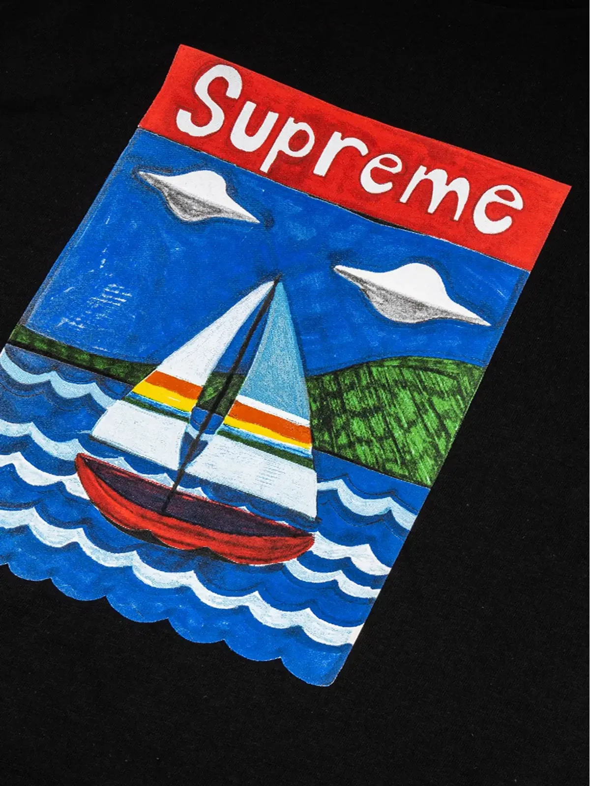 Supreme セイルボート Tシャツ - 画像3