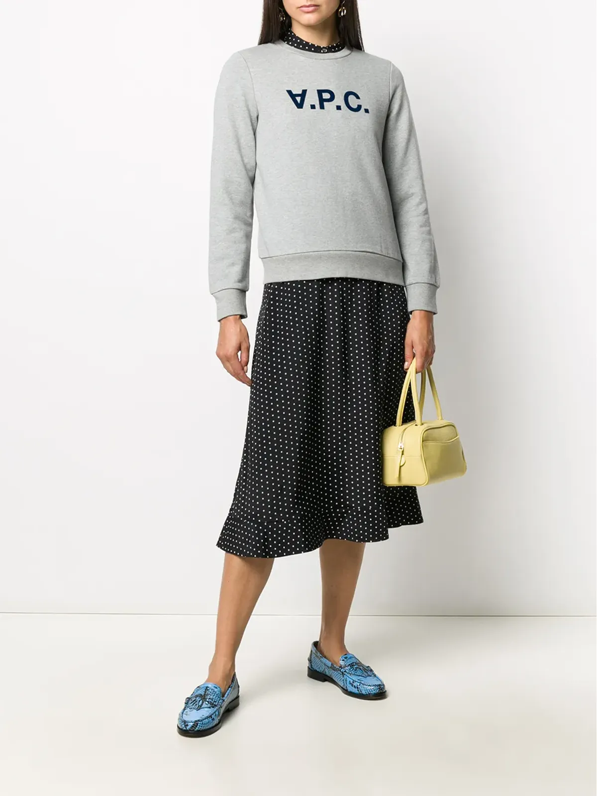 A.P.C. ロゴプリントスウェットシャツ - 画像2