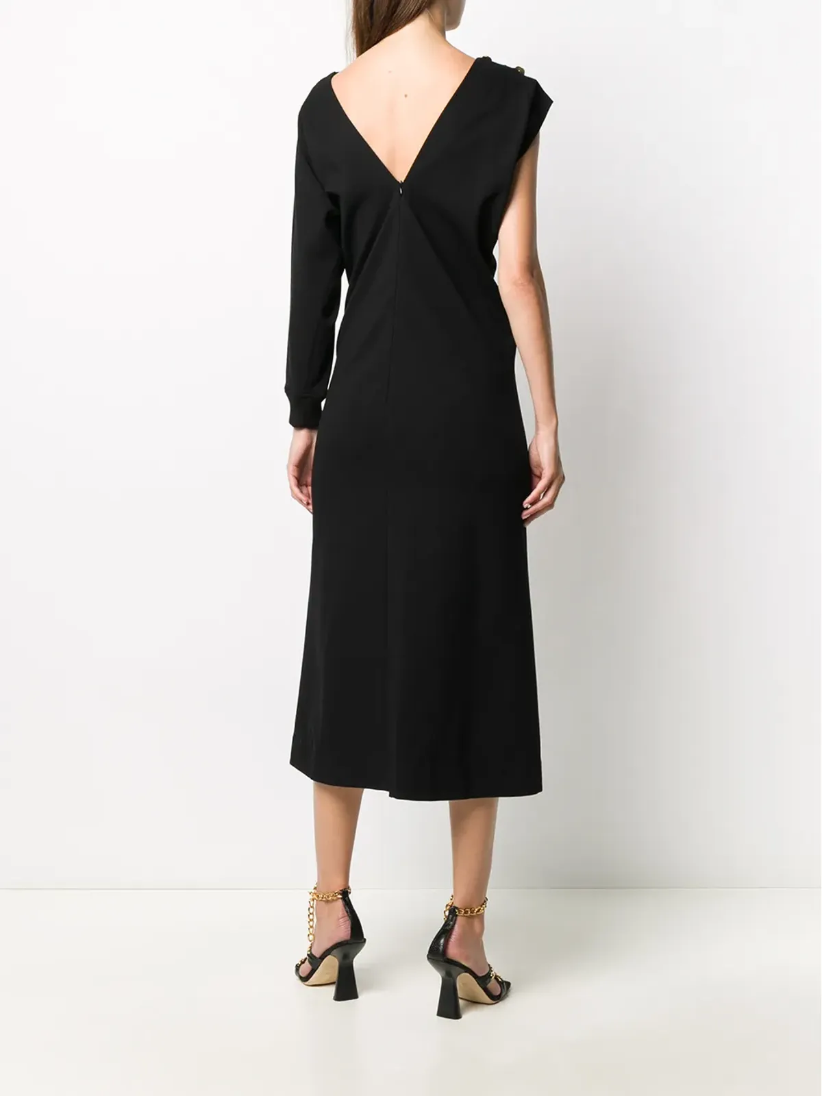 Givenchy リブ編みの片袖ドレス - 画像4