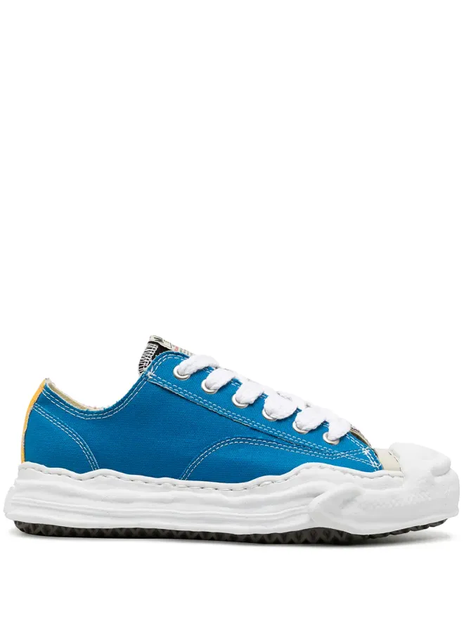 Maison MIHARA YASUHIRO Maison MIHARA YASUHIRO ロゴパッチスニーカー ブルーの商品画像