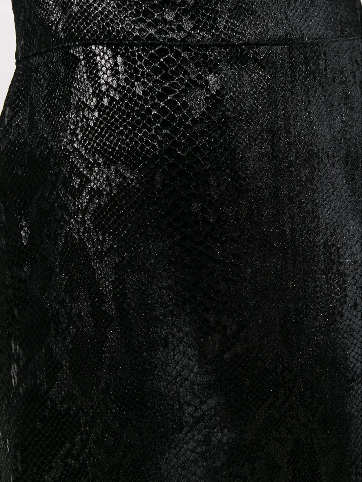 Saint Laurent 蛇柄風ミディスカート - 画像5