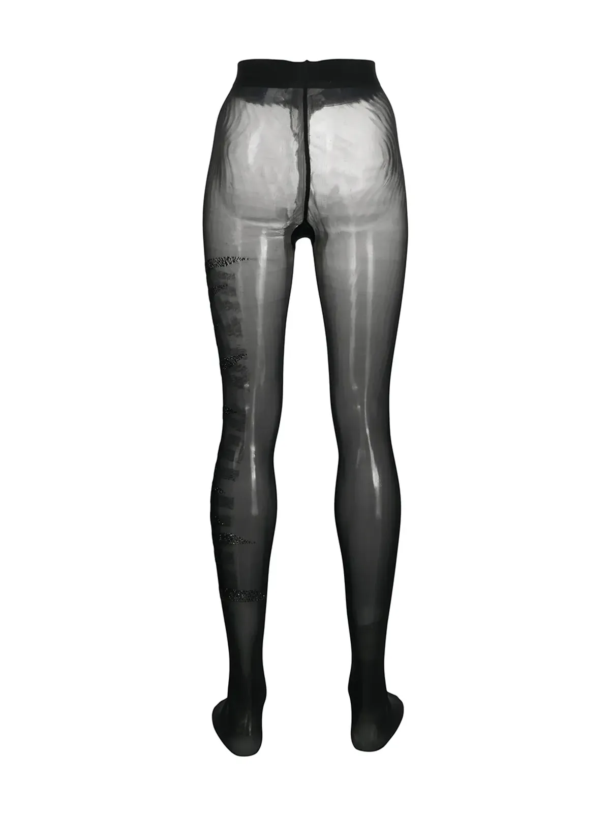 Philipp Plein 宝石装飾タイツ（ブラック） - 画像3