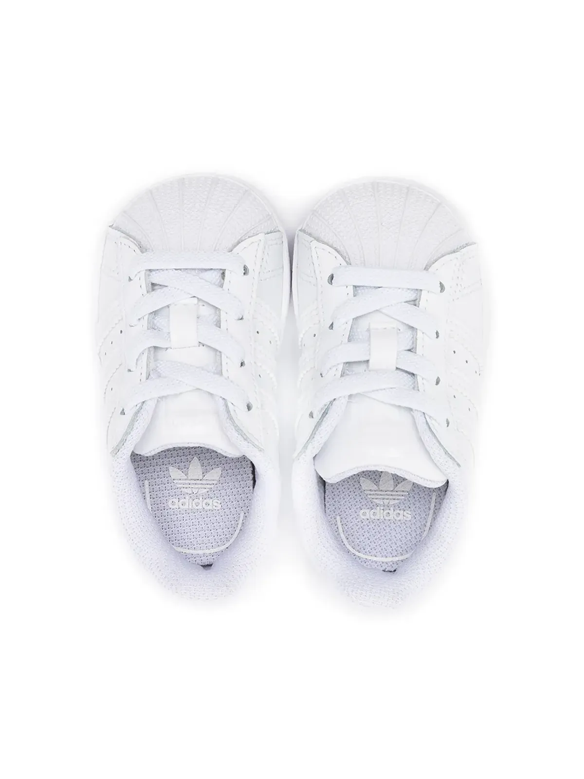 adidas Kids スーパースター ロー・トップ レザー スニーカー - 画像3