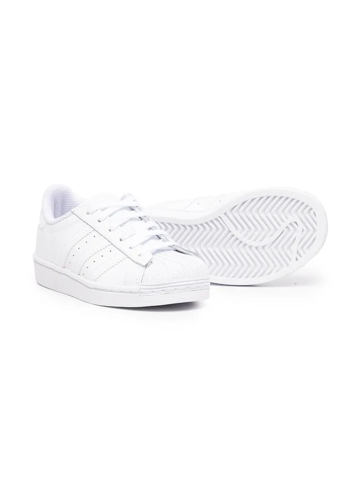 adidas Kids スーパースター ローカットスニーカー ホワイト - 画像2