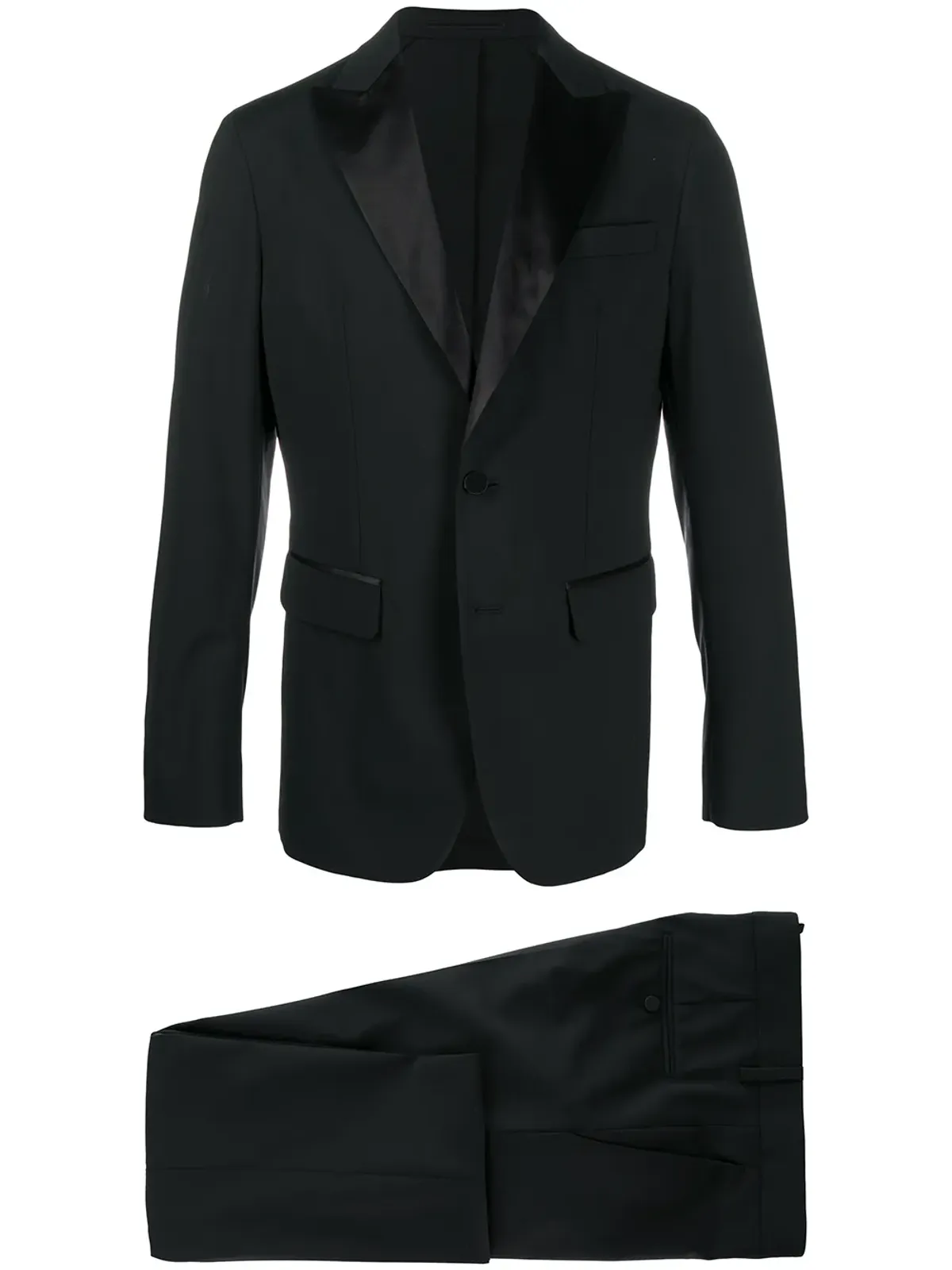 DSQUARED2 ツーピース・スリムスーツ ブラック - 画像1