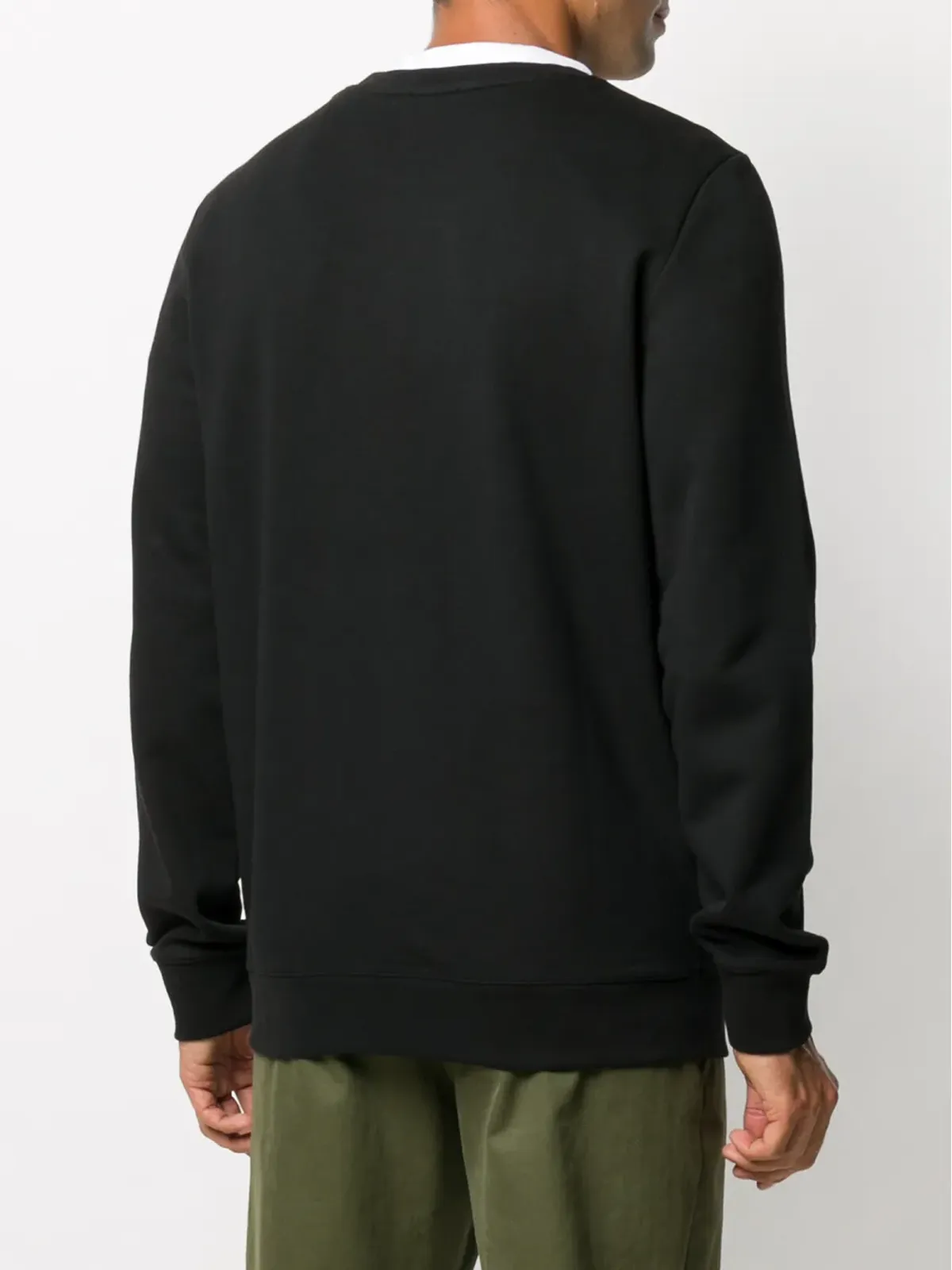 A.P.C. ロゴプリント クルーネック スウェットシャツ ブラック - 画像4