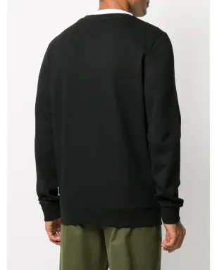 A.P.C. ロゴプリント クルーネック スウェットシャツ ブラック - サムネイル4