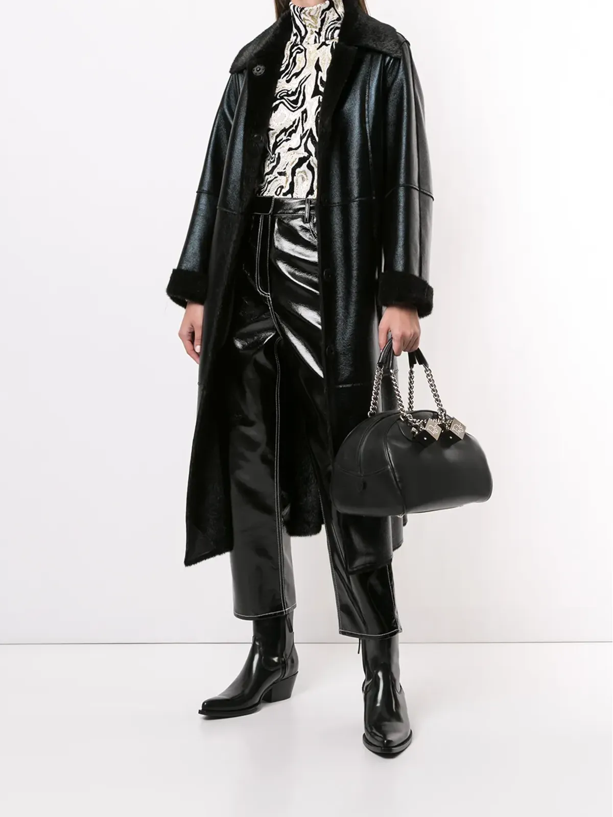 Christian Dior Pre-Owned ギャンブラー ダイス トートバッグ ブラック - 画像2