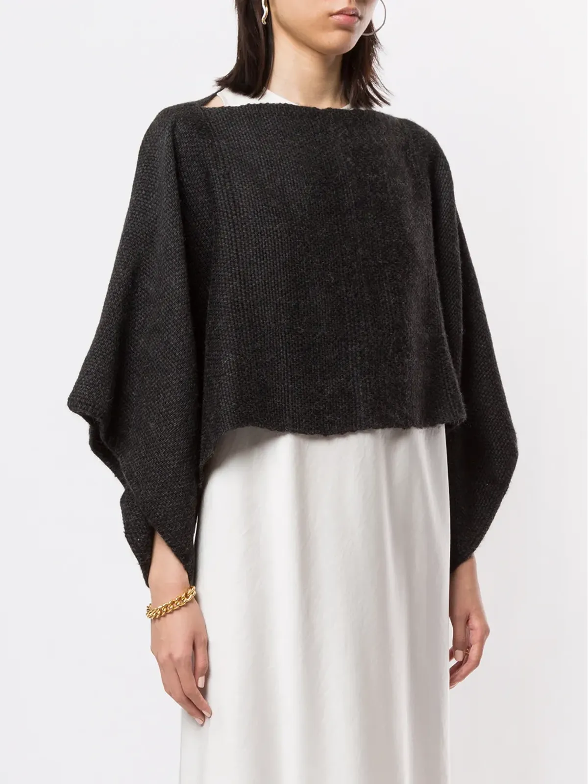 VOZ Lineas cropped jumper - Black - 画像3
