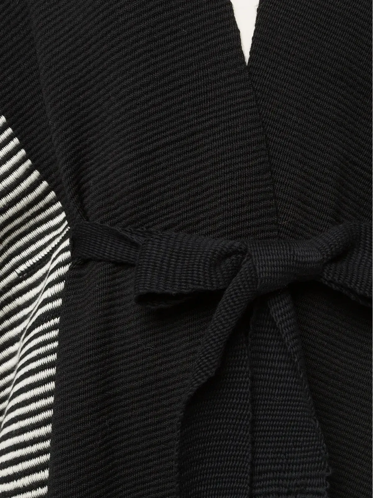 VOZ striped edge knitted kaftan - 画像5