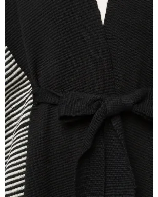 VOZ striped edge knitted kaftan - サムネイル5