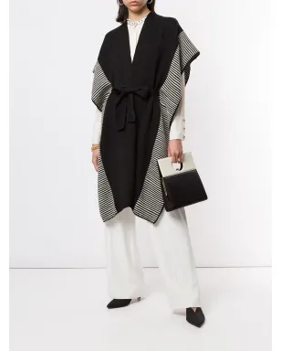 VOZ striped edge knitted kaftan - サムネイル2
