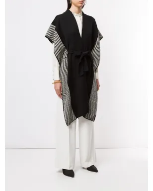 VOZ striped edge knitted kaftan - サムネイル3