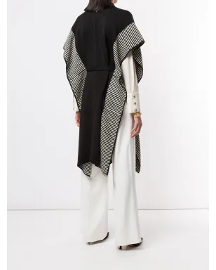 VOZ striped edge knitted kaftan - サムネイル4