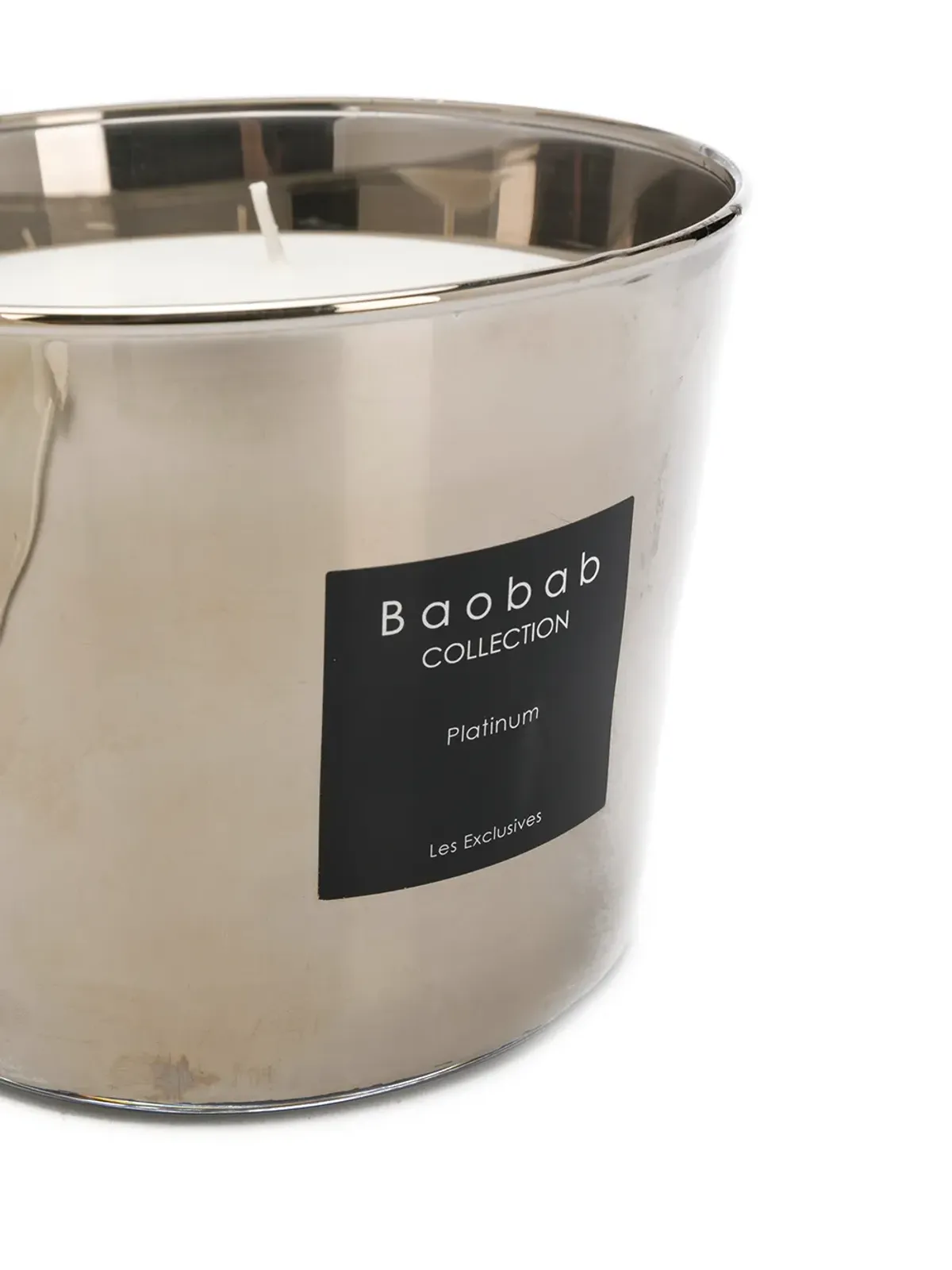 Baobab Collection プラチナム香り付きキャンドル - シルバー - 画像4
