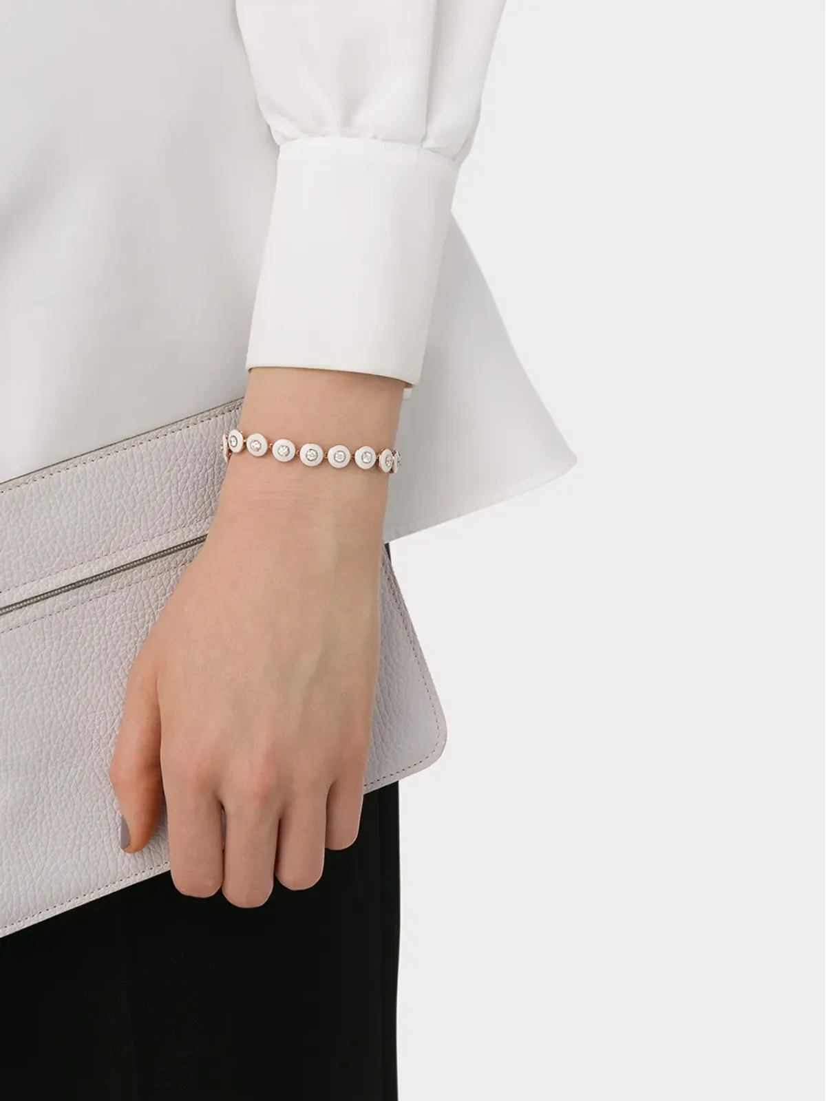 Selim Mouzannar ミナ ブレスレット 18K ローズゴールド ダイヤモンド - 画像2