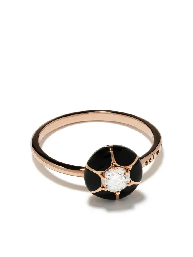 Selim Mouzannar Selim Mouzannar 18kt ローズゴールド ダイヤモンド ペタル リング - ピンクの商品画像