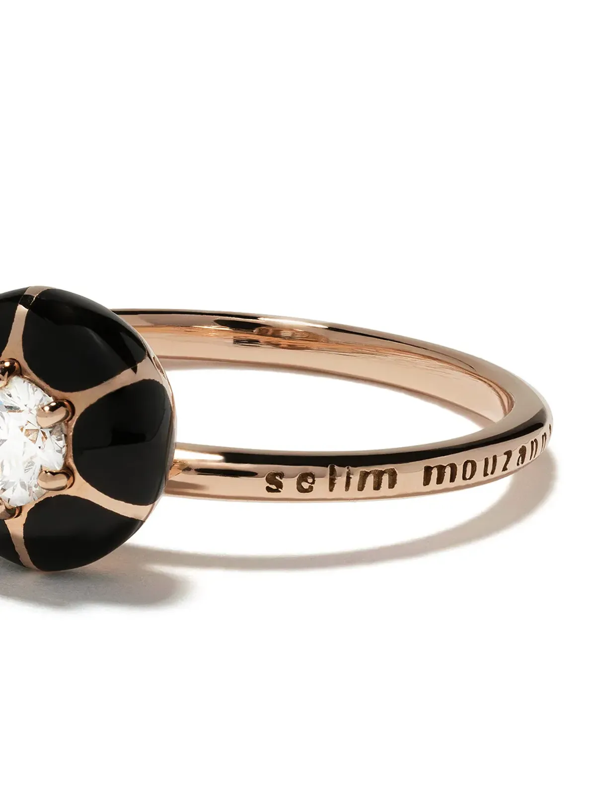 Selim Mouzannar 18kt ローズゴールド ダイヤモンド ペタル リング - ピンク - 画像3