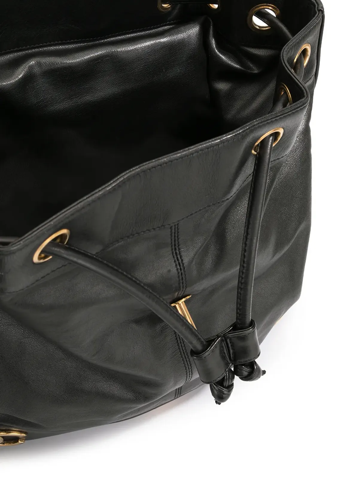 CHANEL ビンテージ 1992 Triple CC バックパック ブラック - 画像5