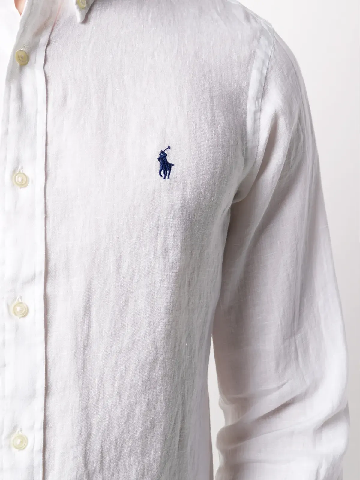 Polo Ralph Lauren リネン ロゴ刺繍 シャツ - 画像5