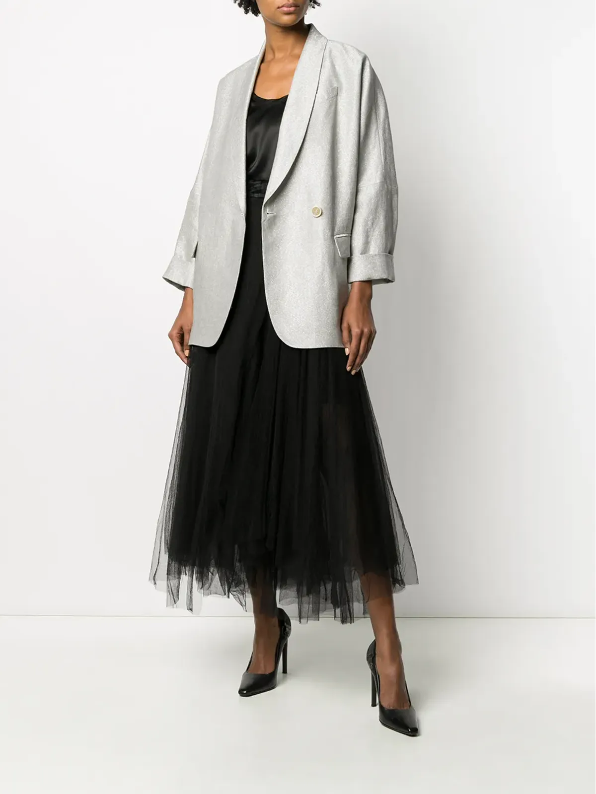 Brunello Cucinelli ノースリーブ・ルーズフィット ブラウス - 画像2