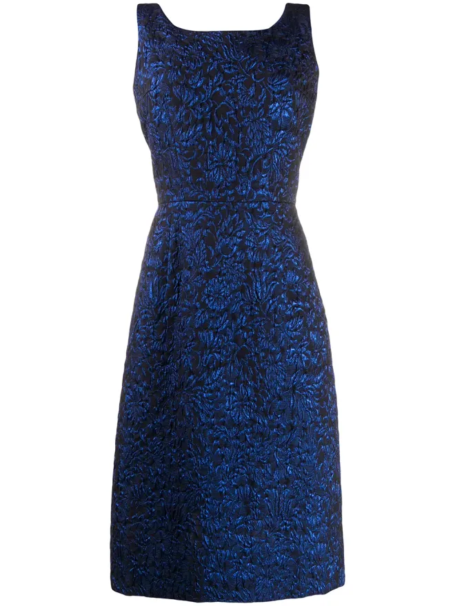 Comme des Garçons Comme Des Garçons ノースリーブ花柄ミディドレスの商品画像