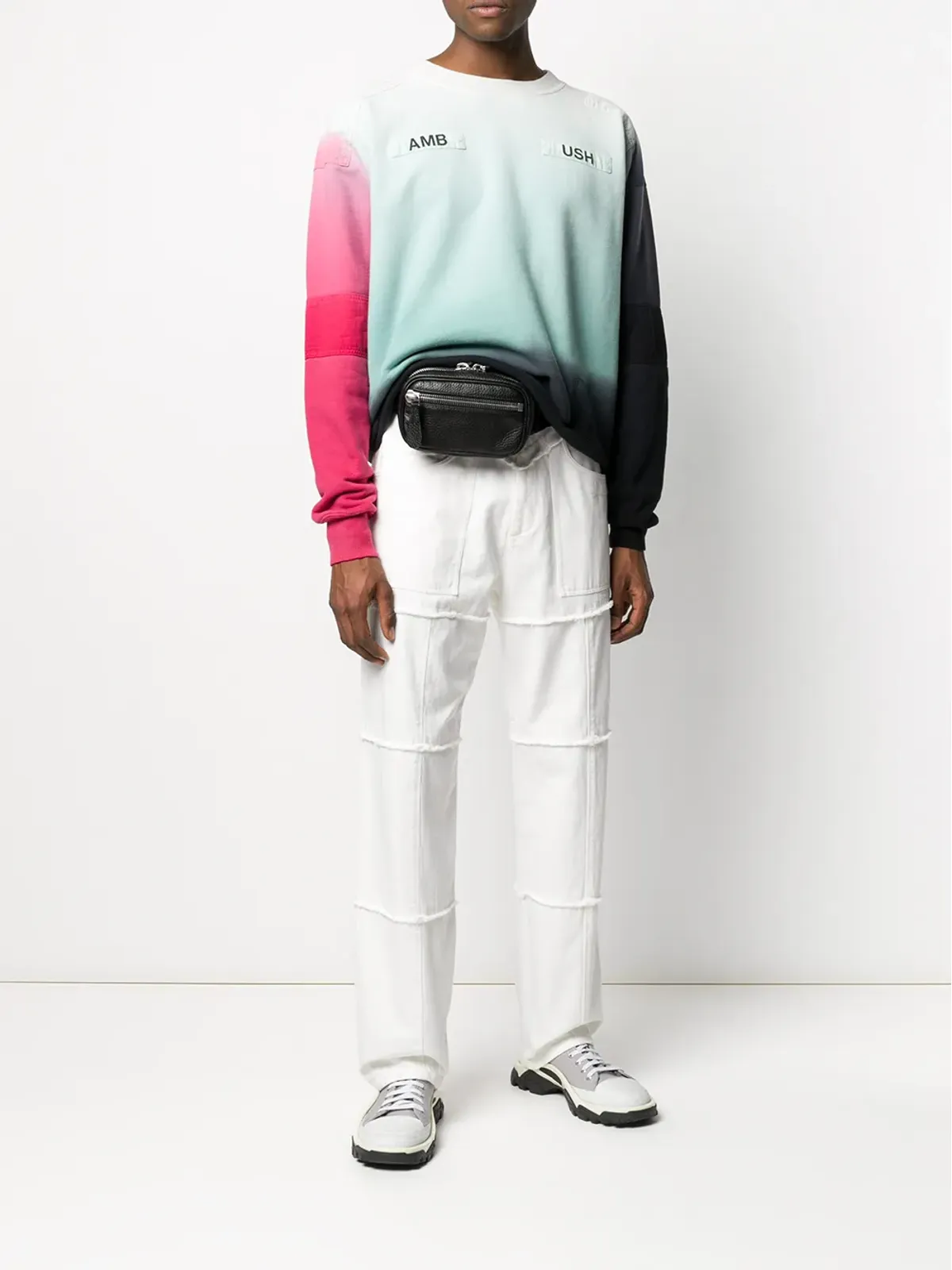 AMBUSH オンブレ ロゴプリント スウェットシャツ - 画像2
