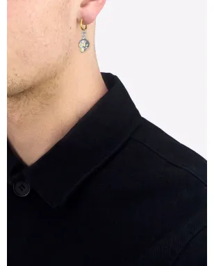 True Rocks スカルペンダントフープピアス - サムネイル2