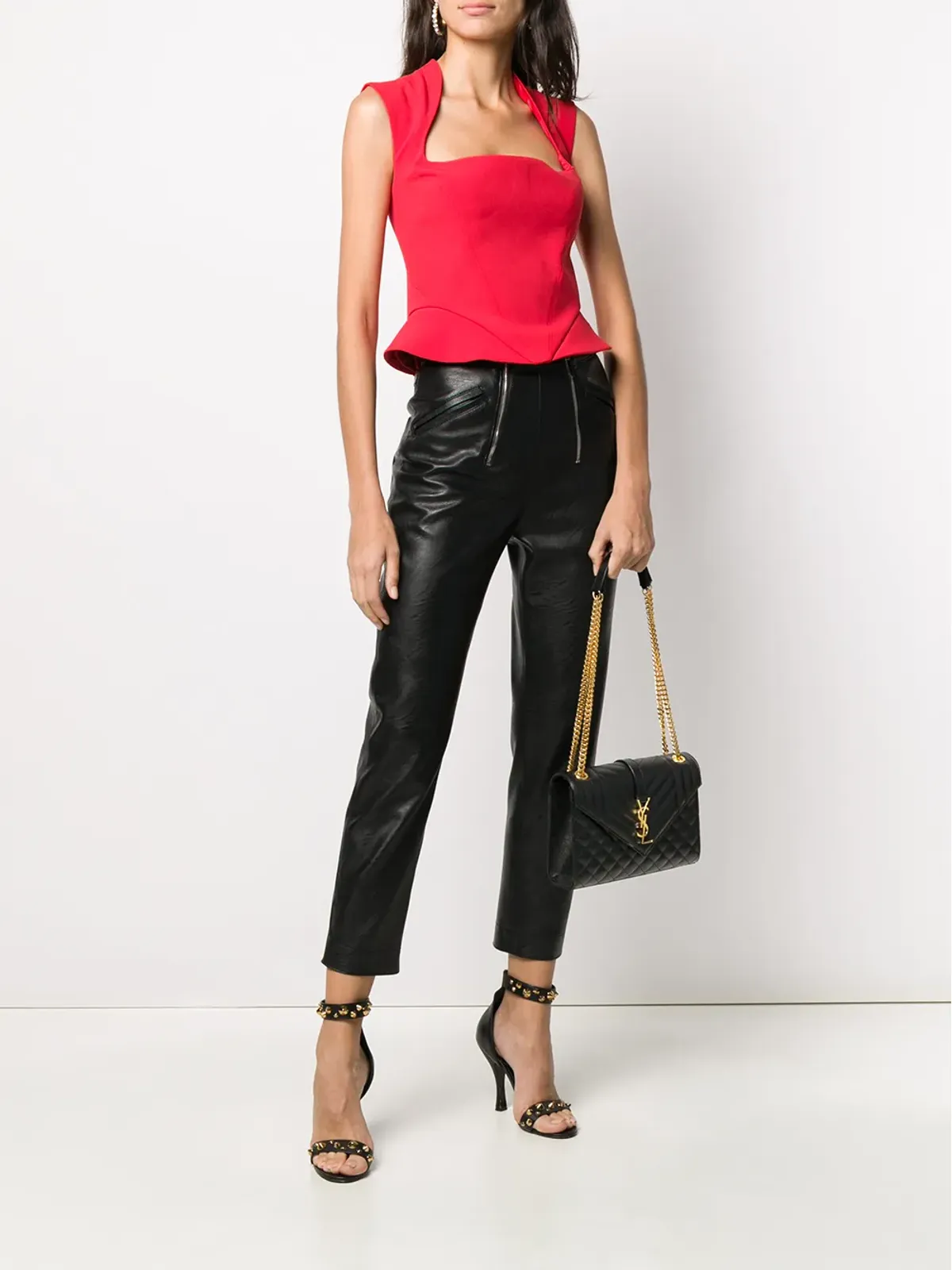 Saint Laurent Cassandra quilted shoulder bag - Black - 画像2