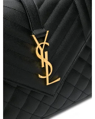 Saint Laurent Cassandra quilted shoulder bag - Black - サムネイル4