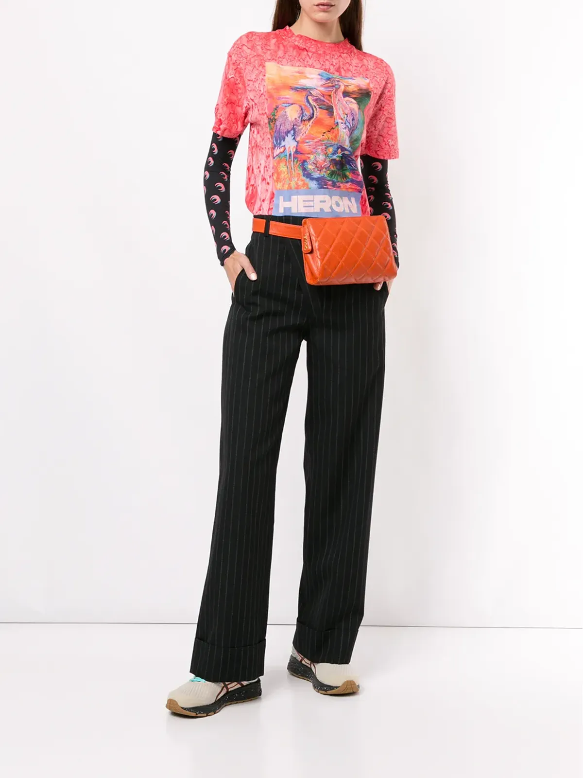 CHANEL Pre-Owned 1997 ダイヤモンドキルティング ベルトバッグ - 画像2