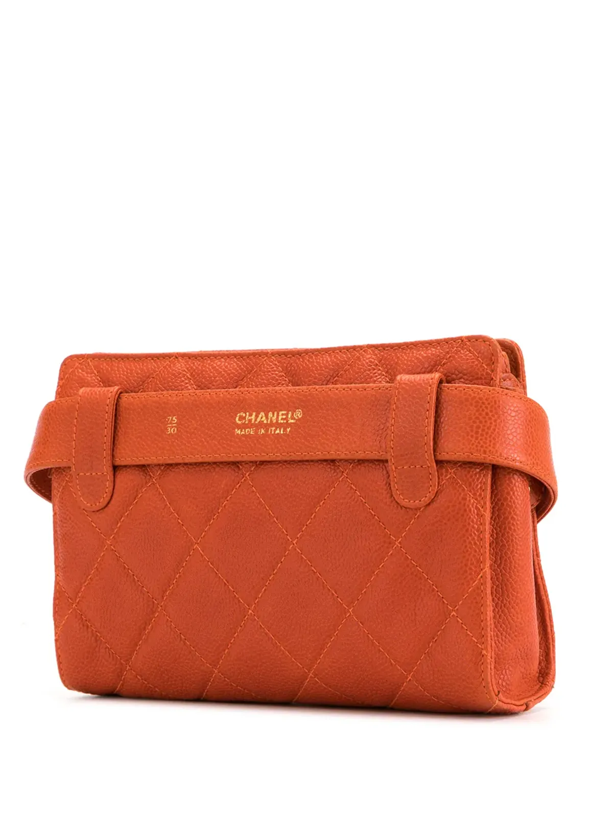 CHANEL Pre-Owned 1997 ダイヤモンドキルティング ベルトバッグ - 画像3