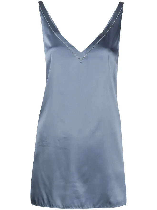Brunello Cucinelli Brunello Cucinelli メタリック ノースリーブ ブラウスの商品画像