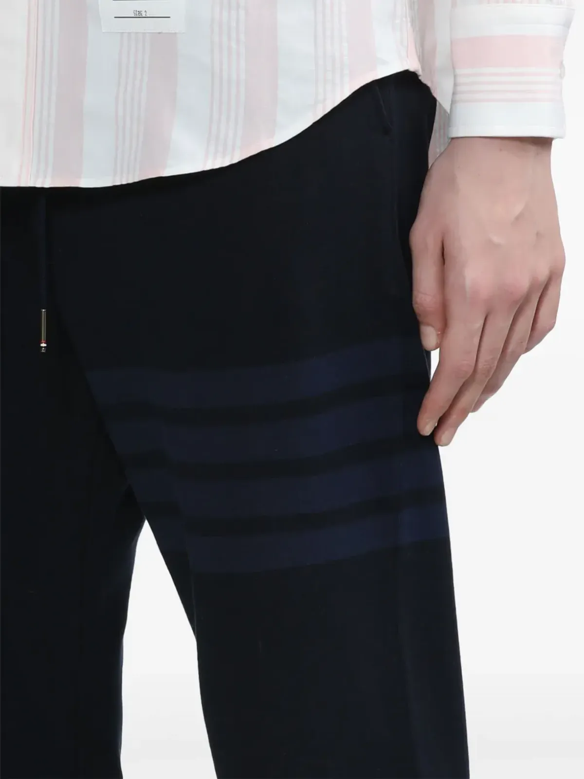 Thom Browne 4-Bar ループバック トラックパンツ - 画像5