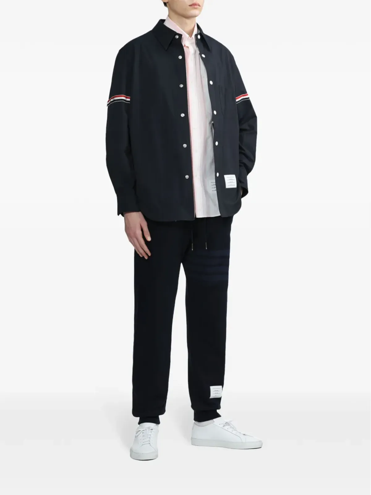 Thom Browne 4-Bar ループバック トラックパンツ - 画像2