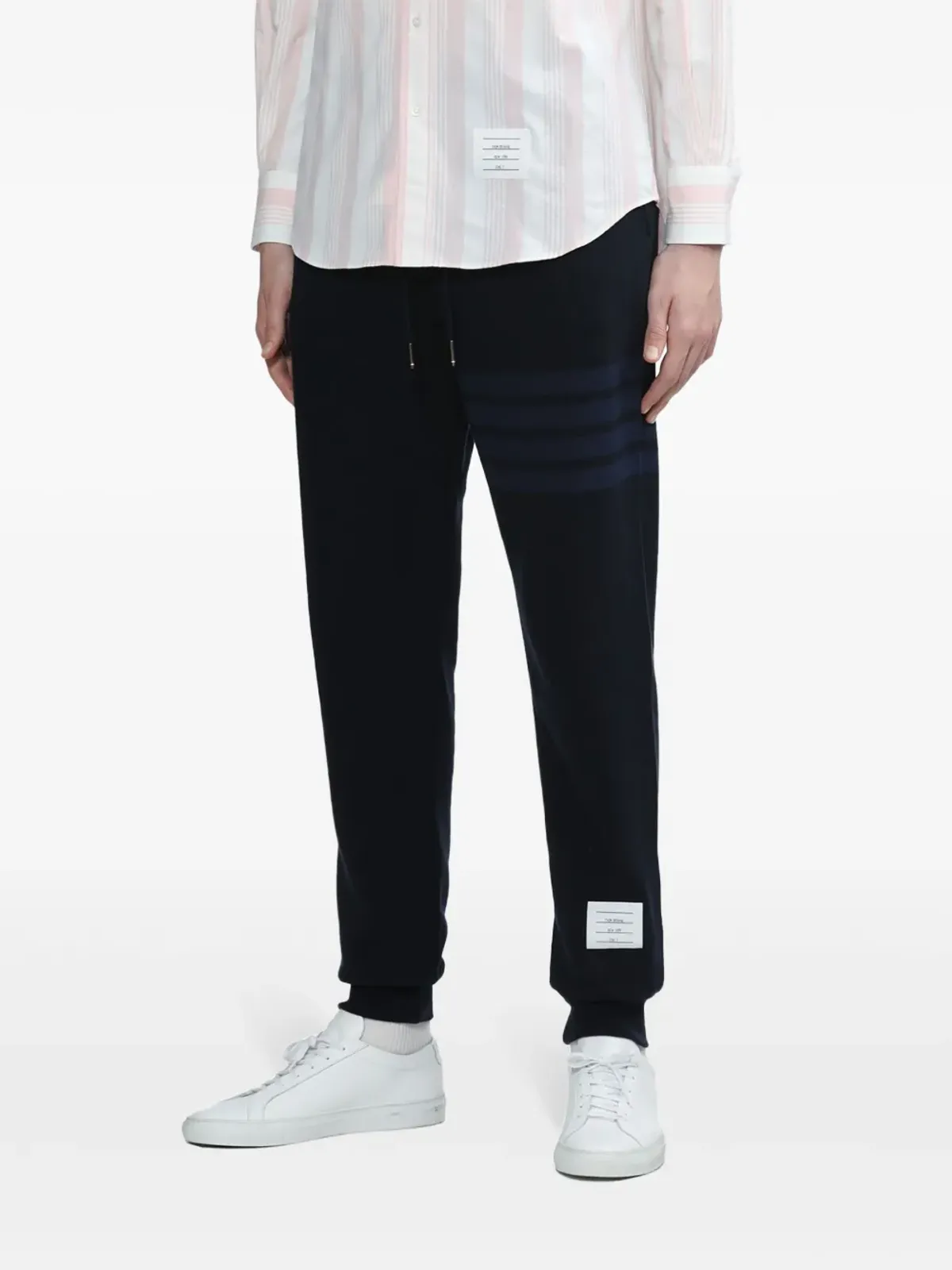 Thom Browne 4-Bar ループバック トラックパンツ - 画像3