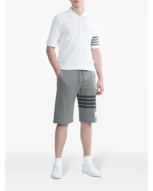 Thom Browne コットンストライプ トラックショーツ - グレー - サムネイル2
