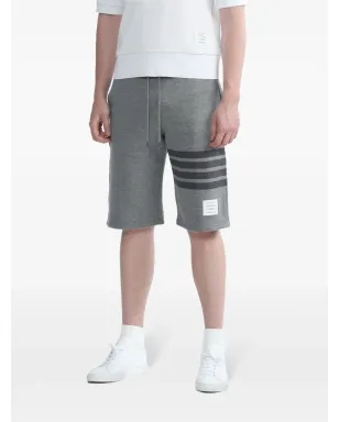 Thom Browne コットンストライプ トラックショーツ - グレー - サムネイル3