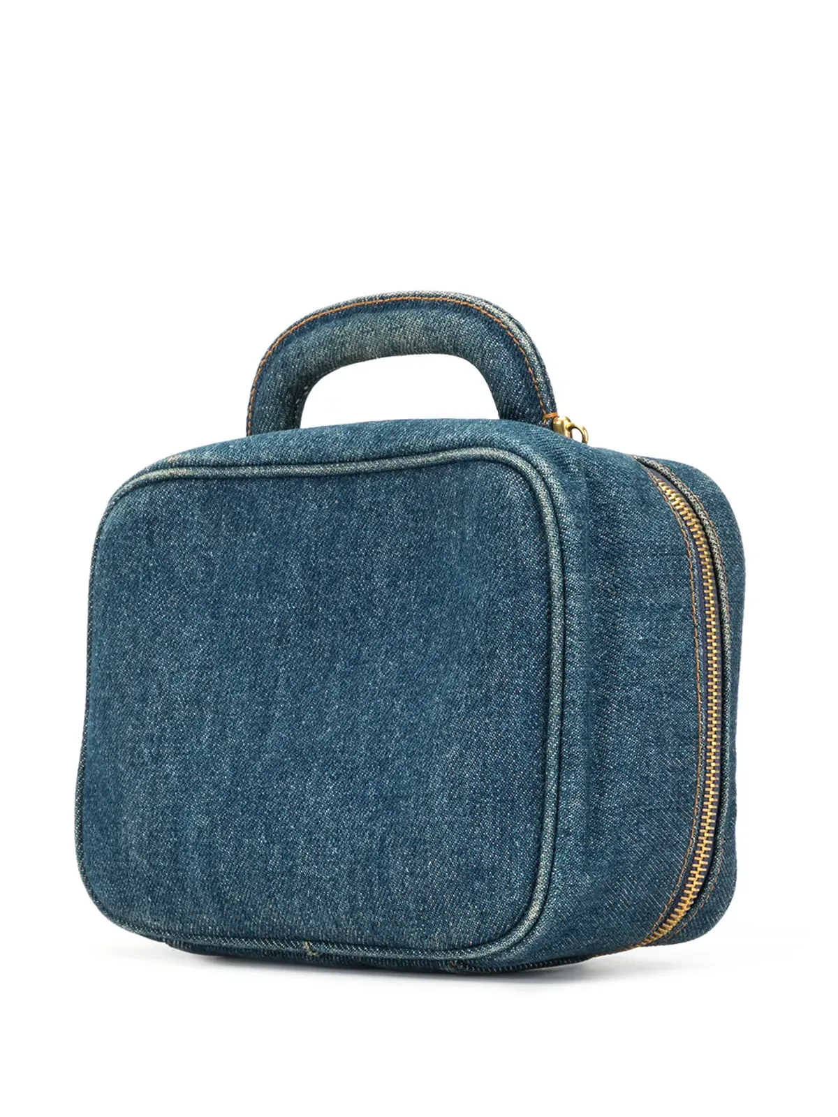 CHANEL Pre-Owned 1997's CC stitch vanity shoulder bag - Blue - 画像3