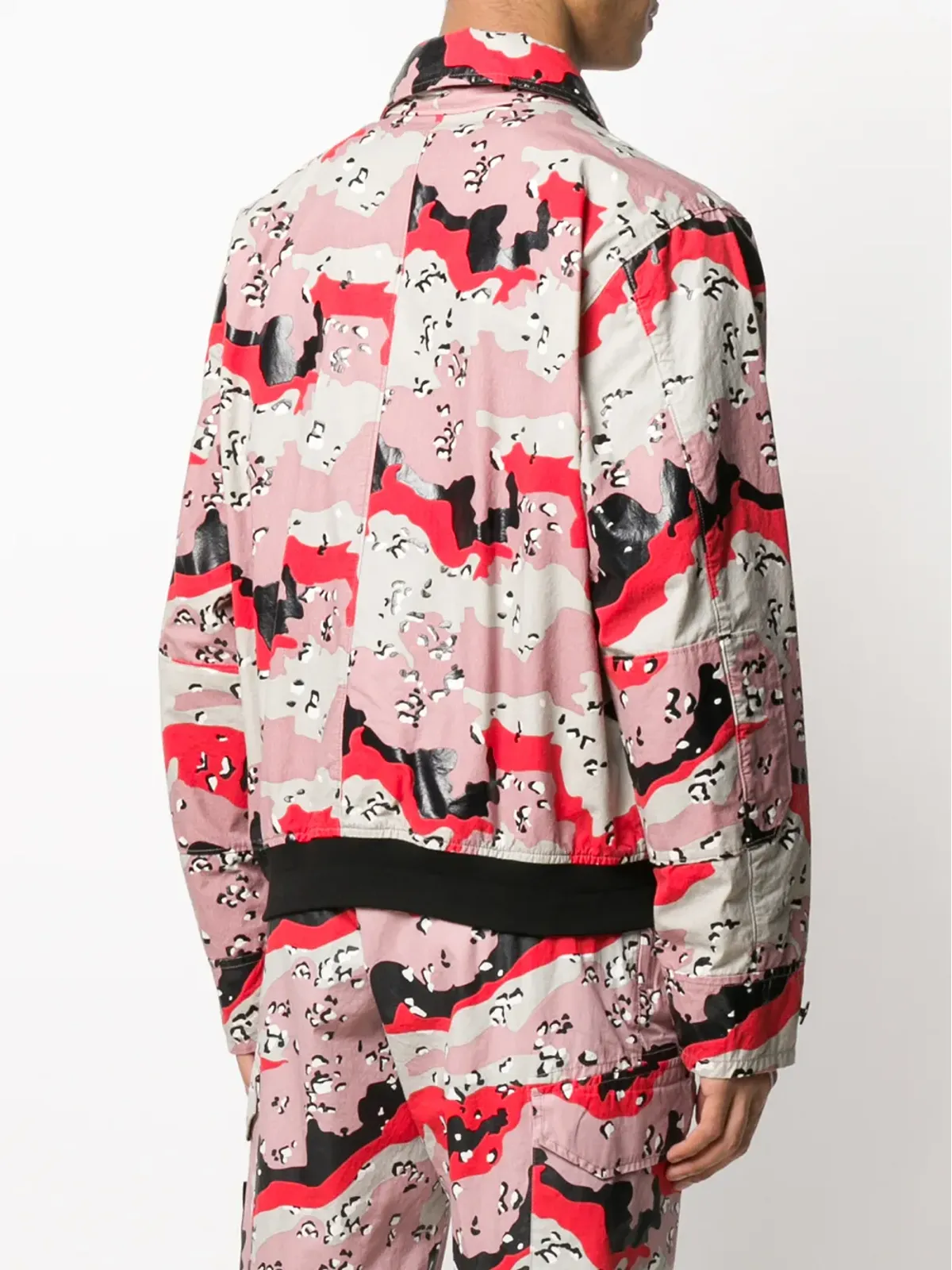 Stone Island アブストラクトプリントジャケット ピンク - 画像4
