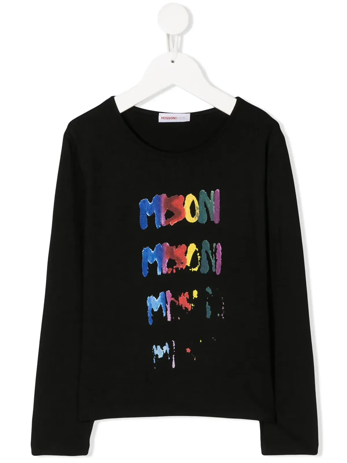 Missoni Kids フェードアウトロゴプリントTシャツ - 画像1